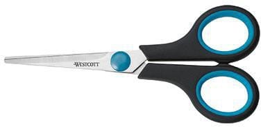 Universalschere Easy Grip 140mm Rechtshänder Stahl schwarz/blau