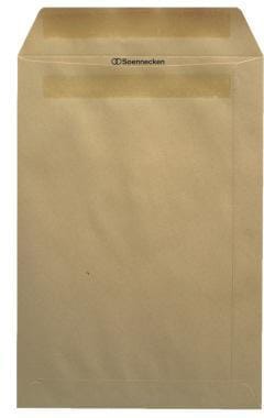 Versandtasche din B4 250 x 353 mm (b x h) ohne Fenster 110g/m² mit Selbstklebung natronbraun 25 St./Pack.