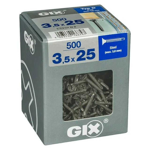 Spax - Schnellbauschrauben 3.5 x 25 mm ph 2 - 500 Stk. Schrauben & Dübel