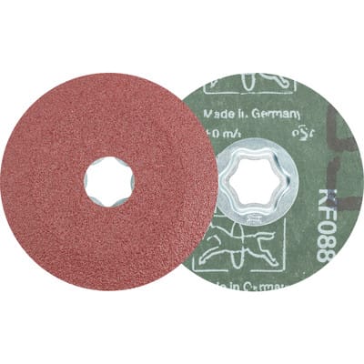 PFERD TOOLS COMBICLICK Korund Fiberscheibe Ø 100mm A60 für universelle Anwendungen 25 Stk