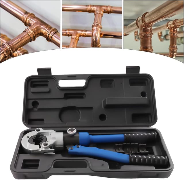 Verbesserte Presszange Presszange Für Verbundrohre Presszange Für Kupferrohre Presszange Für 10 Tonnen Professionelles Set, Mehrschichtbacken 16 Mm - 22 Mm - 28 Mm