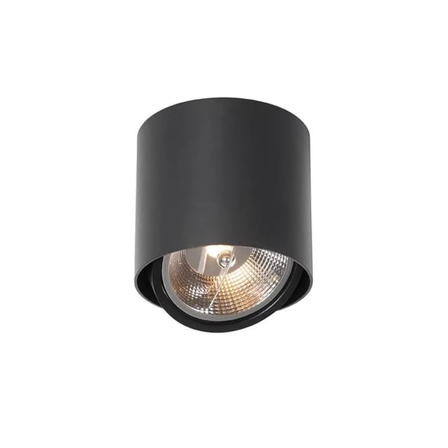 Design Aufbaustrahler schwarz verstellbar GU10 111mm - Impact