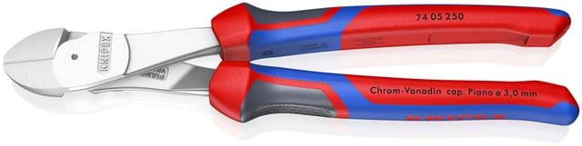 74 05 250 Werkstatt Kraft-Seitenschneider mit Facette 250 mm - Knipex