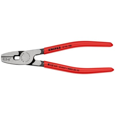 Knipex - 97 81 180 Crimpzange Aderendhülsen 0.5 bis 6 mm²