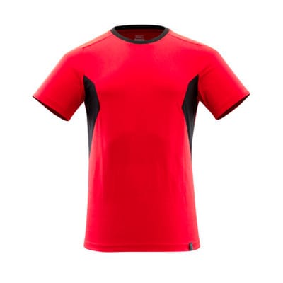Accelerate T-Shirt, moderen Passform Gr. m verkehrsrot/schwarz - Mascot