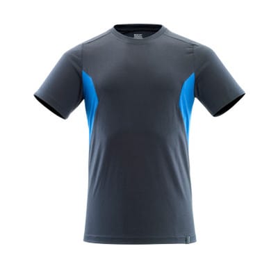 T-Shirt accelerate 18082 Gr. s schwarzblau/azurblau - Mascot