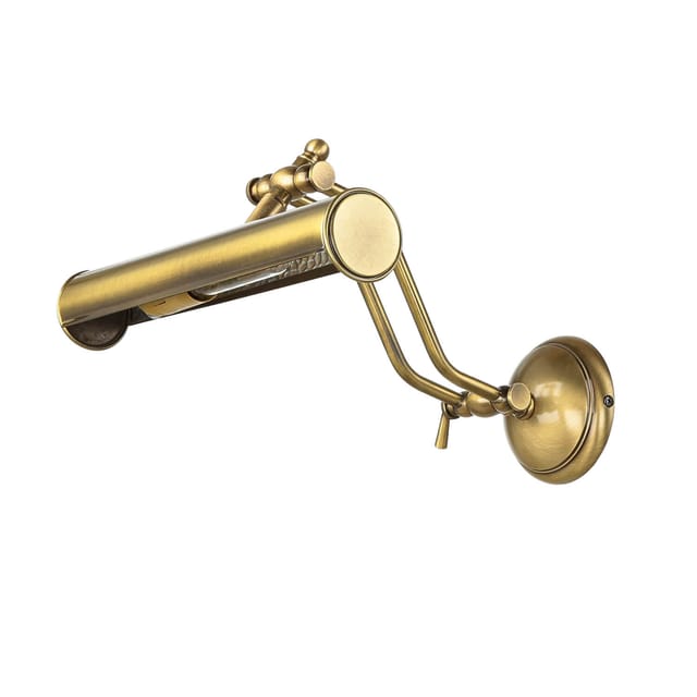 Bilderlampe Bronze Hell aus Echt-Messing 30cm