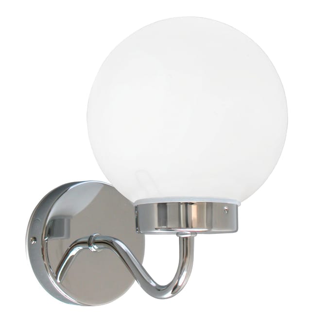 Wandlampe BAd togo in Chrom Weiß IP44 spritzwassergeschützt