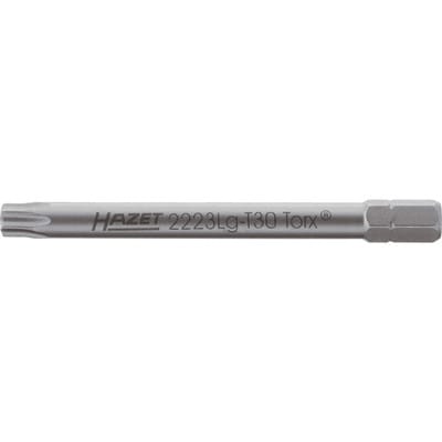Bit 2223LG-T30 Sechskant massiv 6,3 (1/4 Zoll) Innen torx® Profil T3 - Hazet