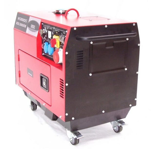 Diesel Stromerzeuger 5800 Generator 06263 schallisoliert 400V leise schallgedämm