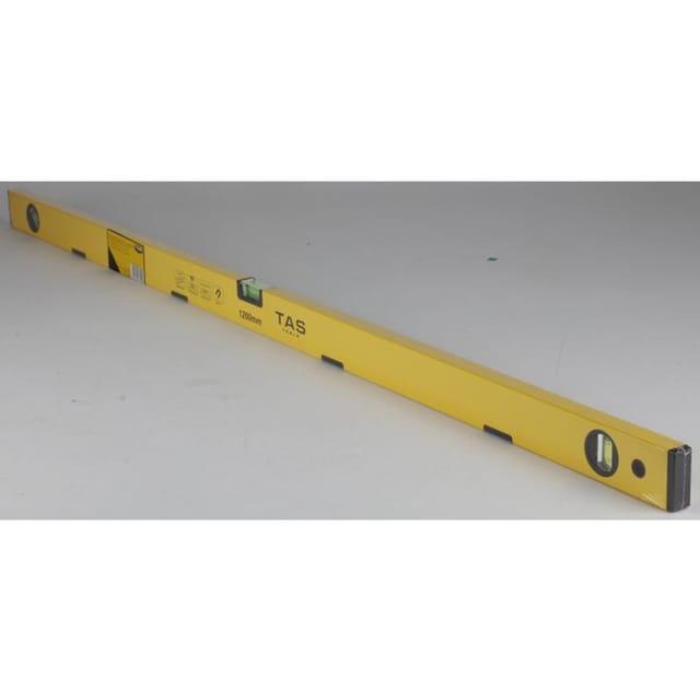 Tas Alu-Wasserwaage 1200mm magnetisch 1,2m gelb Werkzeug Messen - Buri