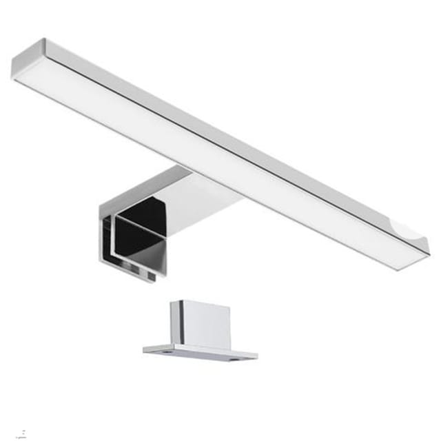 30 cm LED-Badezimmerspiegelleuchte, 5 W, Warmweiß 3000 K, Klemmleuchte für Spiegel/Schrank/Wand, 300 mm, mit IP44-Anschlussdose