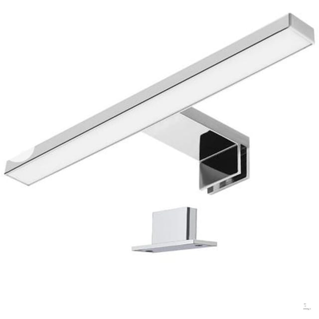 11-w-led-badezimmerspiegelleuchte, Ip44 Wasserdicht, 60 Cm Klemmleuchte, Neutralweiß (4200 K), Flimmerfreies Licht, Beschlagfreie Spiegelbirne, 600 Mm