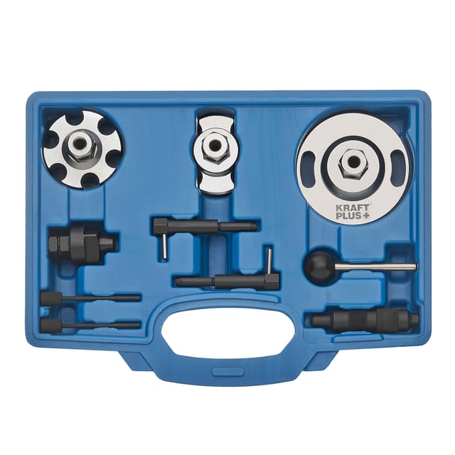 Kraftplus - K.200-9027 Motoreinstellwerkzeug Arretierwerkzeug Nockenwelle Kurbelwelle Steuerkette kompatibel mit Audi vw Touareg Phaeton 2.7 3.0 tdi