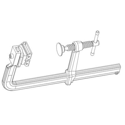 Hochl.-Zwinge KombiKlamp 300x120mm - Bessey