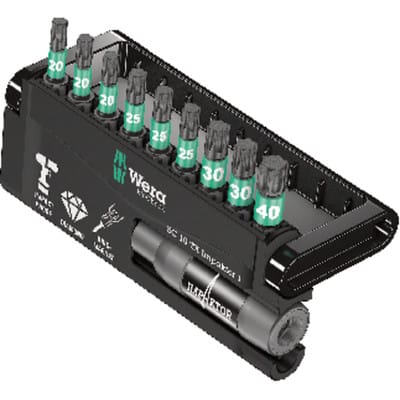 8767-9/IDC 05057688001 Bit-Set 10teilig Innen-TORX Impaktor-Technologie - Wera