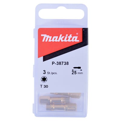 3x torx Diamant Bit TX30 x 25 mm - P-38738 - Makita