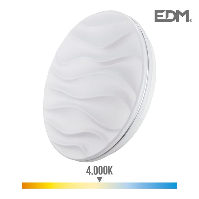 EDM - wandleuchte super led anbauleuchte 24w 2490lm 4000k ø38x7cm modell desert