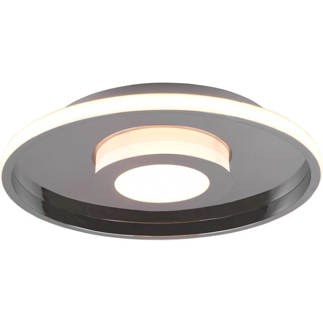 Trio - led Deckenleuchte ascari rund Silber Chrom dimmbar IP44, ø 40cm