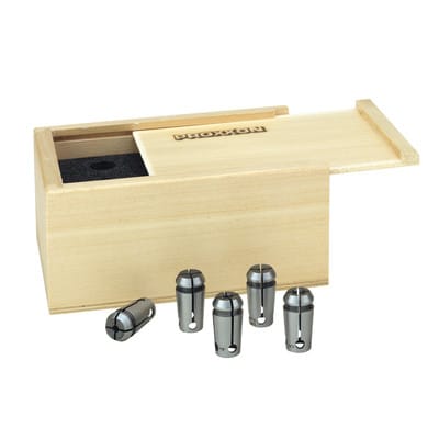 Proxxon - Spannzangensatz für pf/ff 230, 2,4 bis 5 mm (5-teilig) - 24144