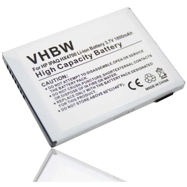 Vhbw - Akku kompatibel mit hp ipaq HX4715, RX4700, RX4800 Handy Smartphone Telefon pda Notepad Tablet (1800mAh, 3,7V, Li-Ion)