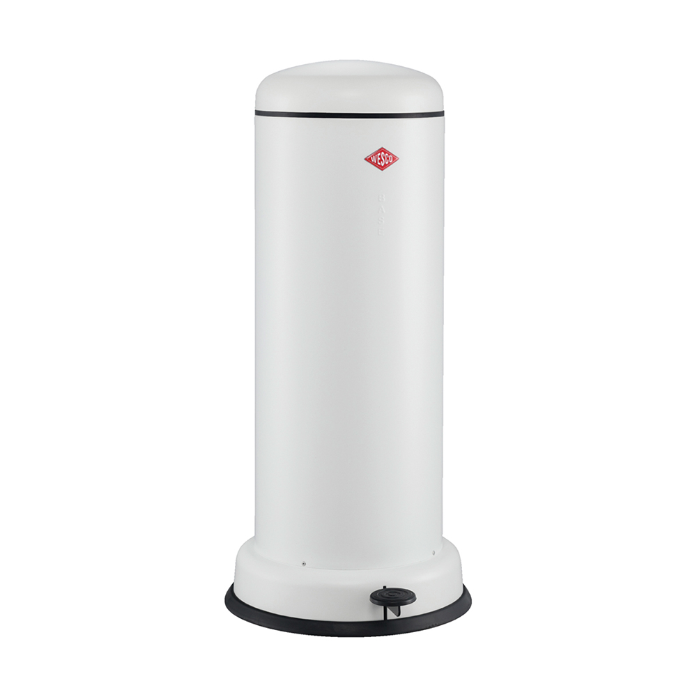 Wesco Mülleimer Big Baseboy 30 Weiß Matt