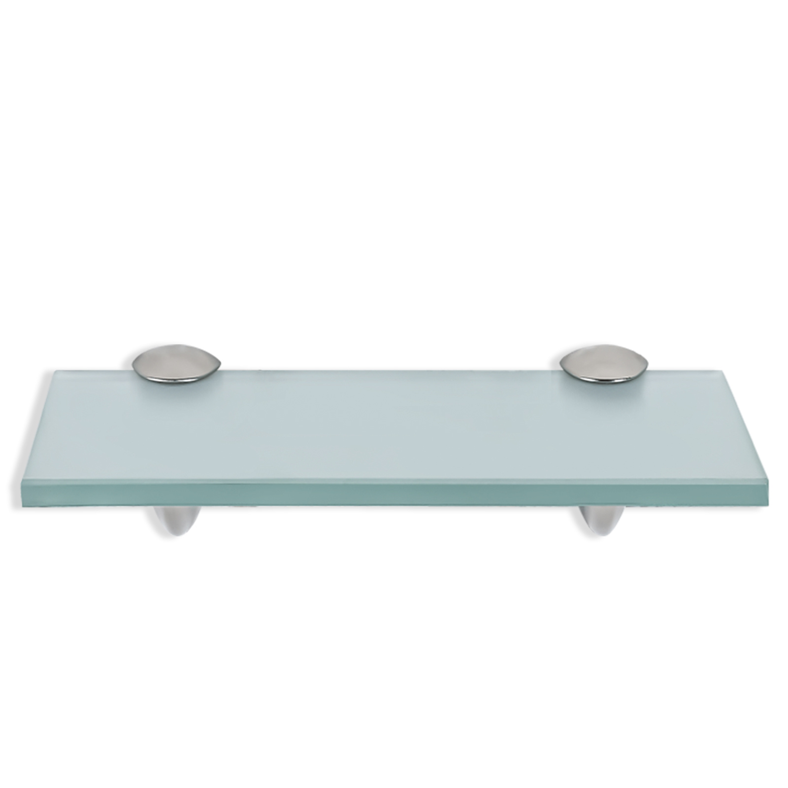 Wolketon Glasregal Wandregal 30 X 10 X 0,8 Cm, Milchglas Glasboden Mit Halterungen, Badregal Ablage Hängeregal Für Bad, Küche & Wohnzimmer