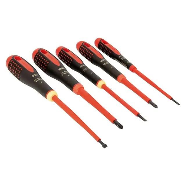 Ergo Elektriker Schraubendreher-Set 5teilig Schlitz, Kreuzschlitz Phillips - Bahco