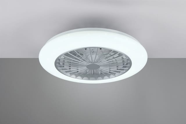Trio lighting stralsund led ventilator und deckenleuchte mit sternenhimmel-effekt mit multifunktionaler fernbedienung, intensitÄts- und