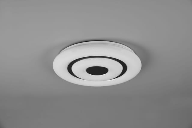 Led Deckenleuchte Rana schwarz, weiß, Fernbedienung Deckenleuchte - Reality