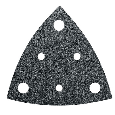 63717116044 Deltaschleifpapier mit Klett, gelocht Körnung (num) 240 Eckmaß 80 mm 5 St. - Fein