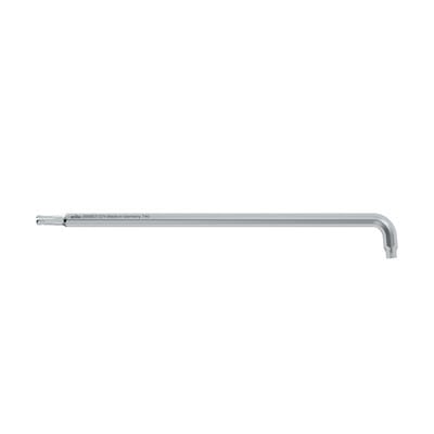 Stiftschlüssel torx® Kugelkopf mit kurzem Schenkel, titansilber T6 (40967) - Wiha