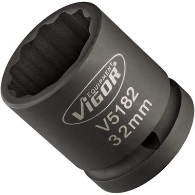 Schlagschrauber Steckschlüsseleinsatz ∙ V5182 ∙ 3/4 Zoll (20 mm) Vierkant hohl ∙ Außen Doppelsechskant Profil ∙ sw 32 mm