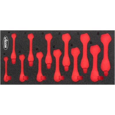 Weichschaumeinlage ∙ leer ∙ V5075-L ∙ l x b x h: 393 mm x 188 mm x 35 mm