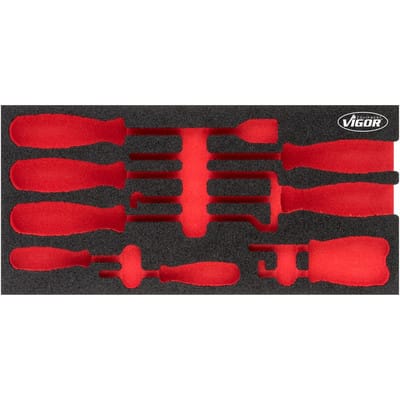 Weichschaumeinlage ∙ leer ∙ V5070-L ∙ l x b x h: 393 mm x 188 mm x 35 mm