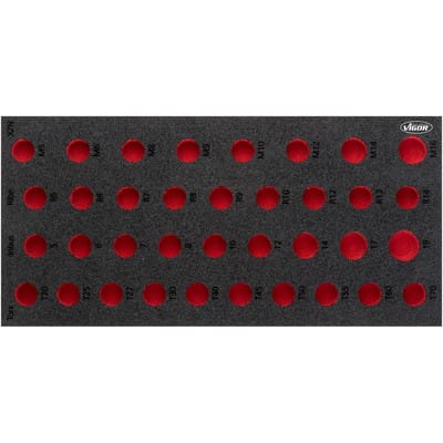 Weichschaumeinlage ∙ leer ∙ V5099-L ∙ l x b x h: 393 mm x 188 mm x 35 mm