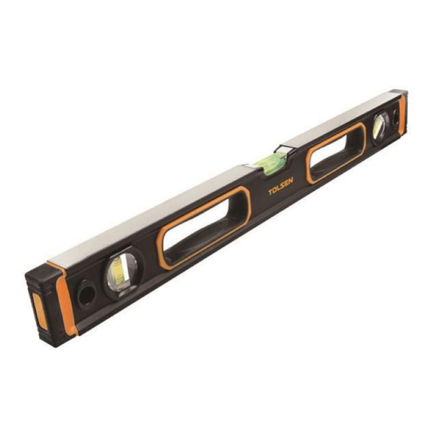 Magnetwasserwaage 80cm Tolsen Gummi Anschlusse