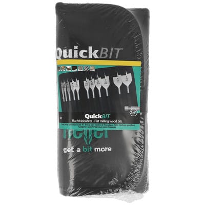 Flachfräsbohrersatz Quick 11-tlg. Rolltasche Heller