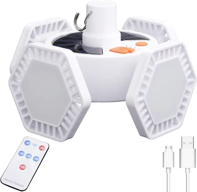Vtizikl Lampe Solaire De Camping À 169 Led - Pliable - Avec Télécommande - Rechargeable Par Usb - 5 Modes Ipx5 - Étanche À 360 ° - Pour Randonnée, Jardin, Barbecue [classe Énergétique A+++]