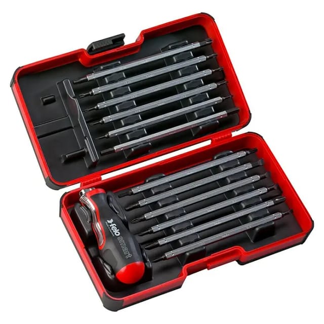 Smart EVO 13-teiliges Wechselstangenset. SL/PH/PZ/TORX®/Sechskant Felo 06081306