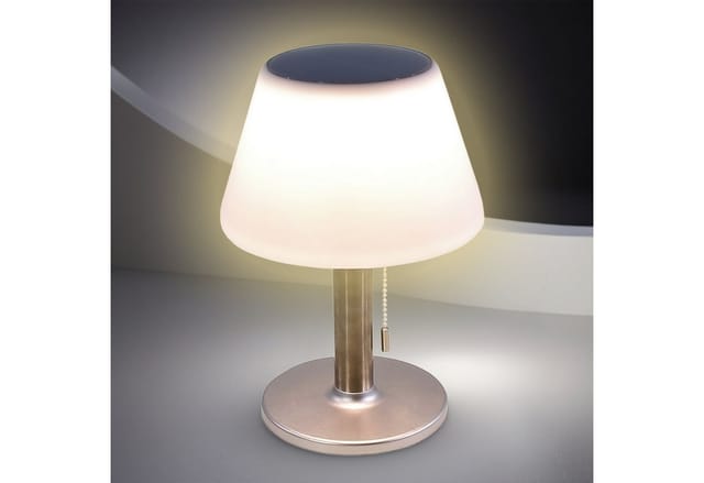 Solar Tischlampe warmweiß - 27 cm - led Gartenleuchte mit 3 Helligkeitsstufen