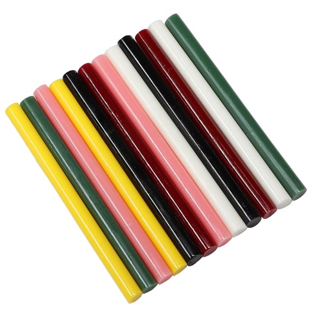 Klebestifte 12er-Packung farbig bunt 7,2mm x 100mm Heißklebepistole Heißklebesticks