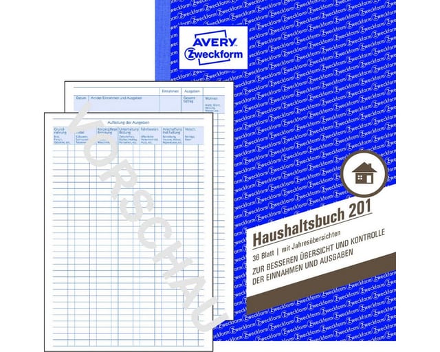 Avery Zweckform - Haushaltsbuch A5 36Blatt