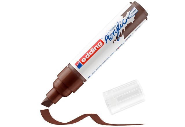 edding 5000 Acrylmarker breit schokoladenbraun 5 - 10 mm