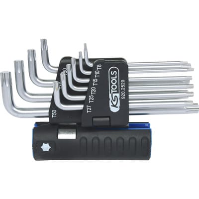 Ks tools 3 in 1 Torx-Winkelstiftschlüssel-Satz,10-tlg lang ( 920.2520 )