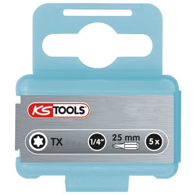 1/4' edelstahl Bit Torx, 25mm, T10, 5er Pack