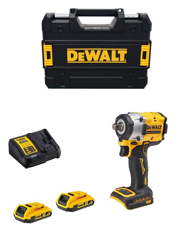 Dewalt - Schlagschrauber DCF921D2T (2 x 2,0 Ah + DCB115 + tstak ii)