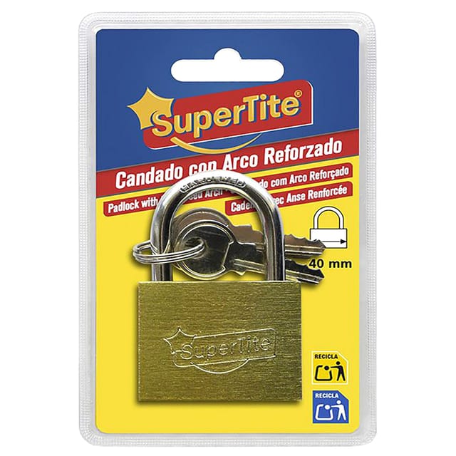 Schloss mit Schlüssel SUPERTITE 40 mm