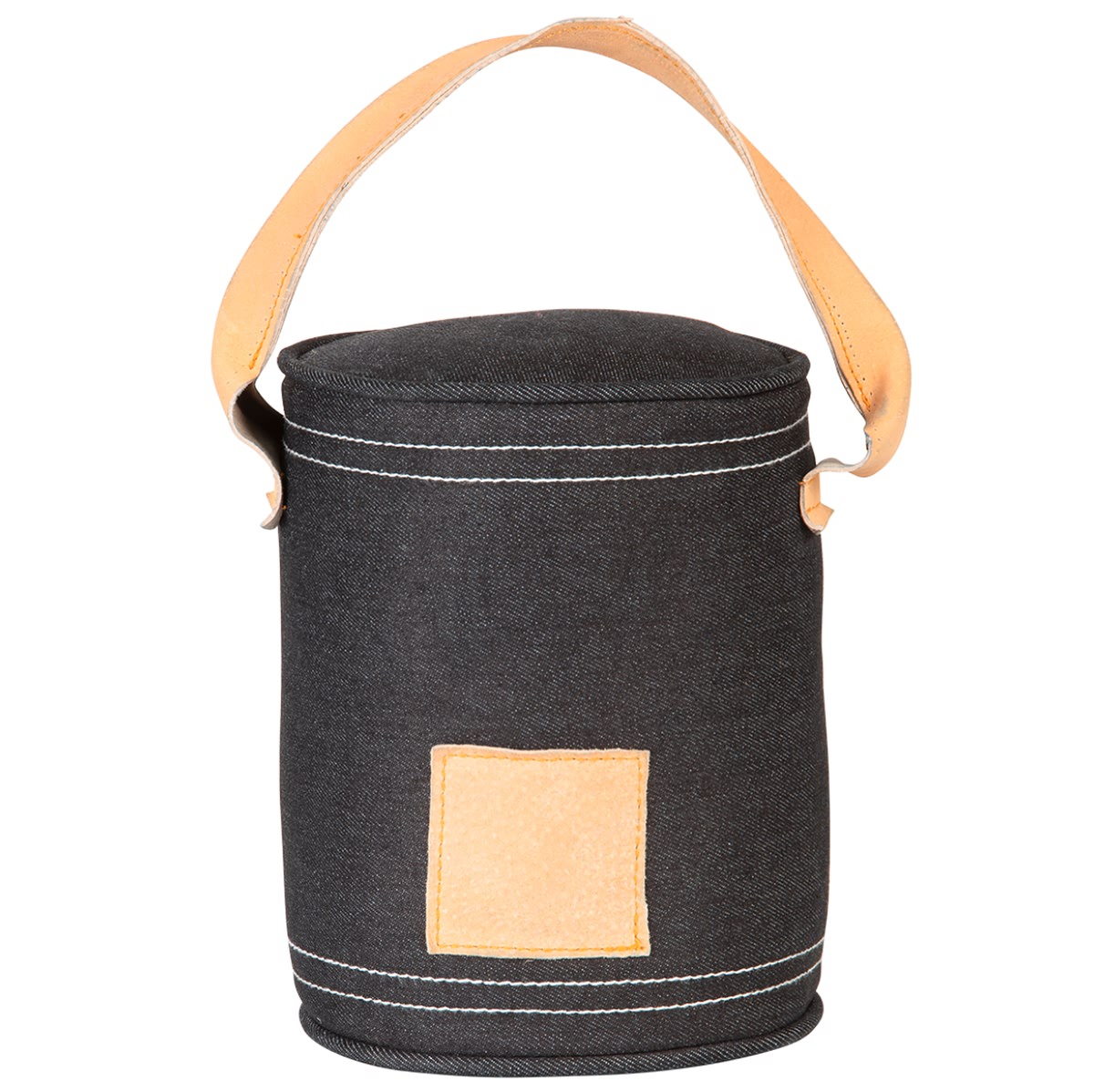Ac-deco - Esschert Design Türstopper Anthrazit Mit Griff - Denim & Leder