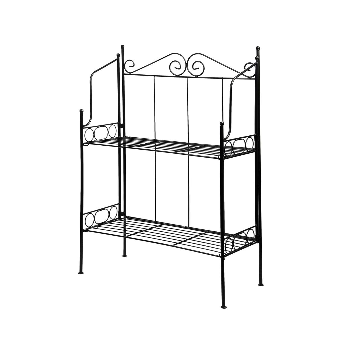 Esschert Design Etagere S Schwarz Faltbar Mit 2 Böden - Metall